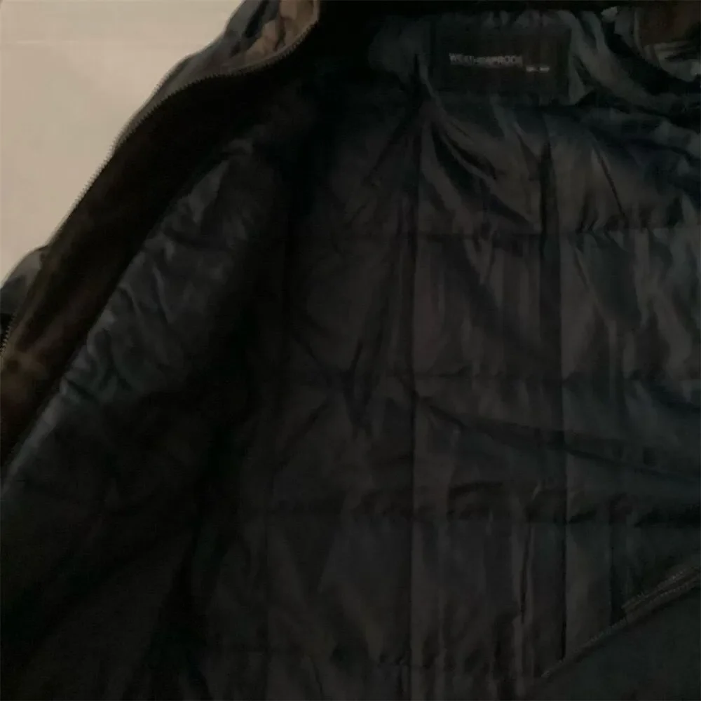 Weatherproof Men's Hooded Windbreaker Jacket Black XL Winter Casual‎